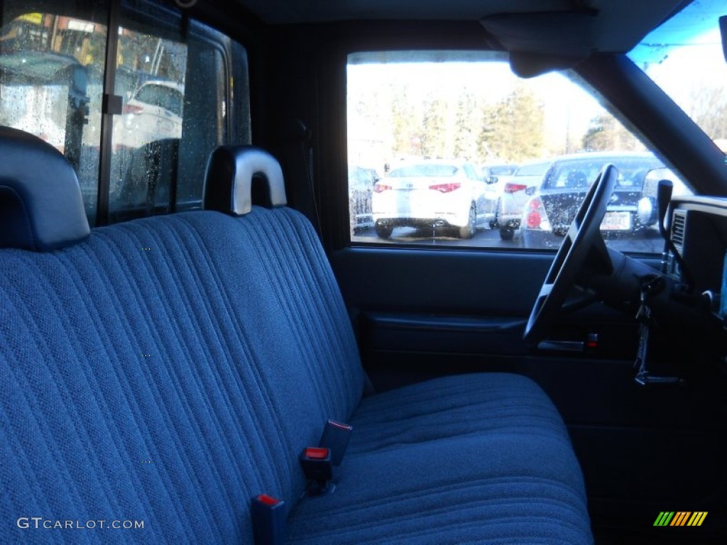 1993 Sierra 1500 SLE Regular Cab - Indigo Blue Metallic / Dark Blue photo #6