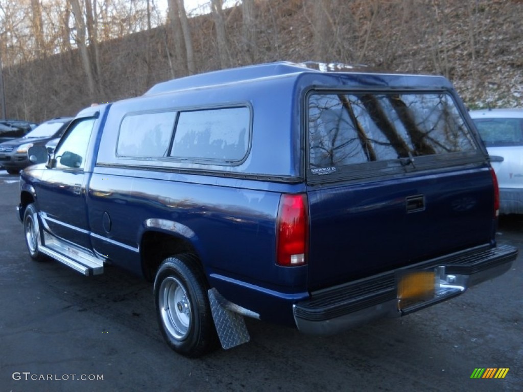1993 Sierra 1500 SLE Regular Cab - Indigo Blue Metallic / Dark Blue photo #10