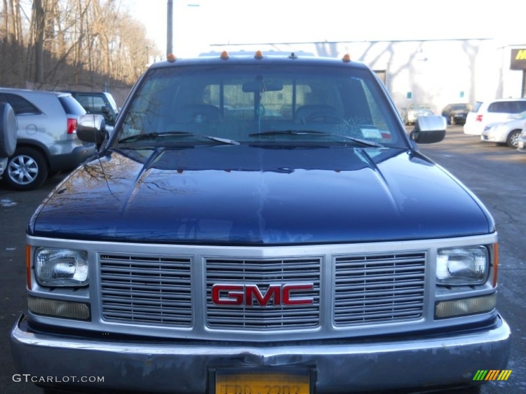 1993 Sierra 1500 SLE Regular Cab - Indigo Blue Metallic / Dark Blue photo #12