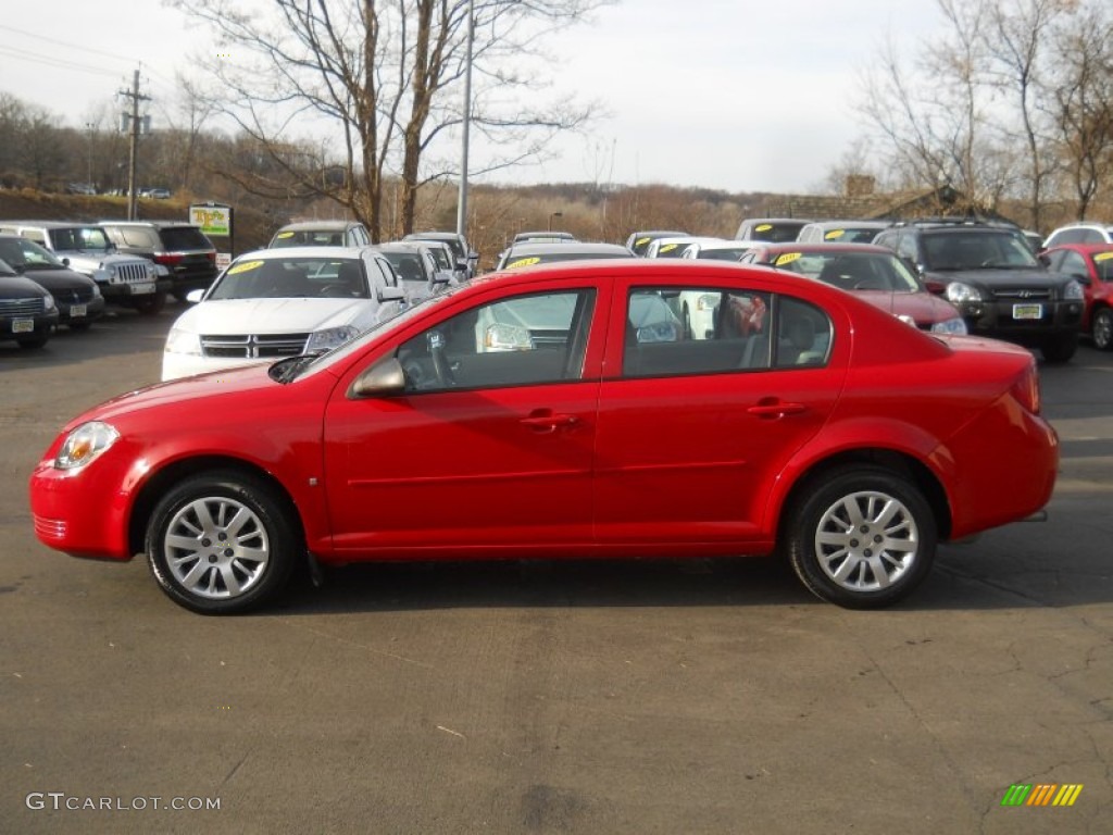 Victory Red 2009 Chevrolet Cobalt LS XFE Sedan Exterior Photo #59460622