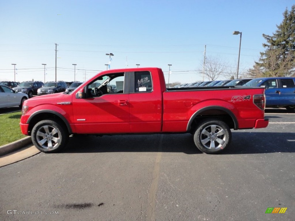 Race Red 2012 Ford F150 FX4 SuperCab 4x4 Exterior Photo #59461244