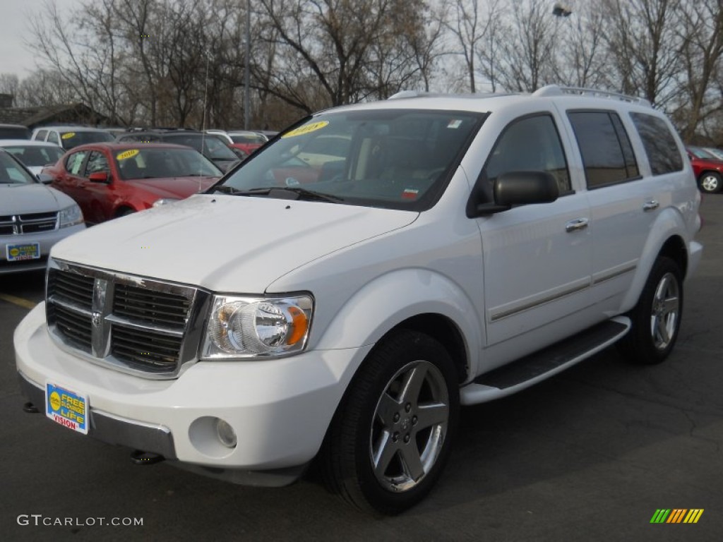 2008 Durango Limited 4x4 - Bright White / Dark/Light Slate Gray photo #1