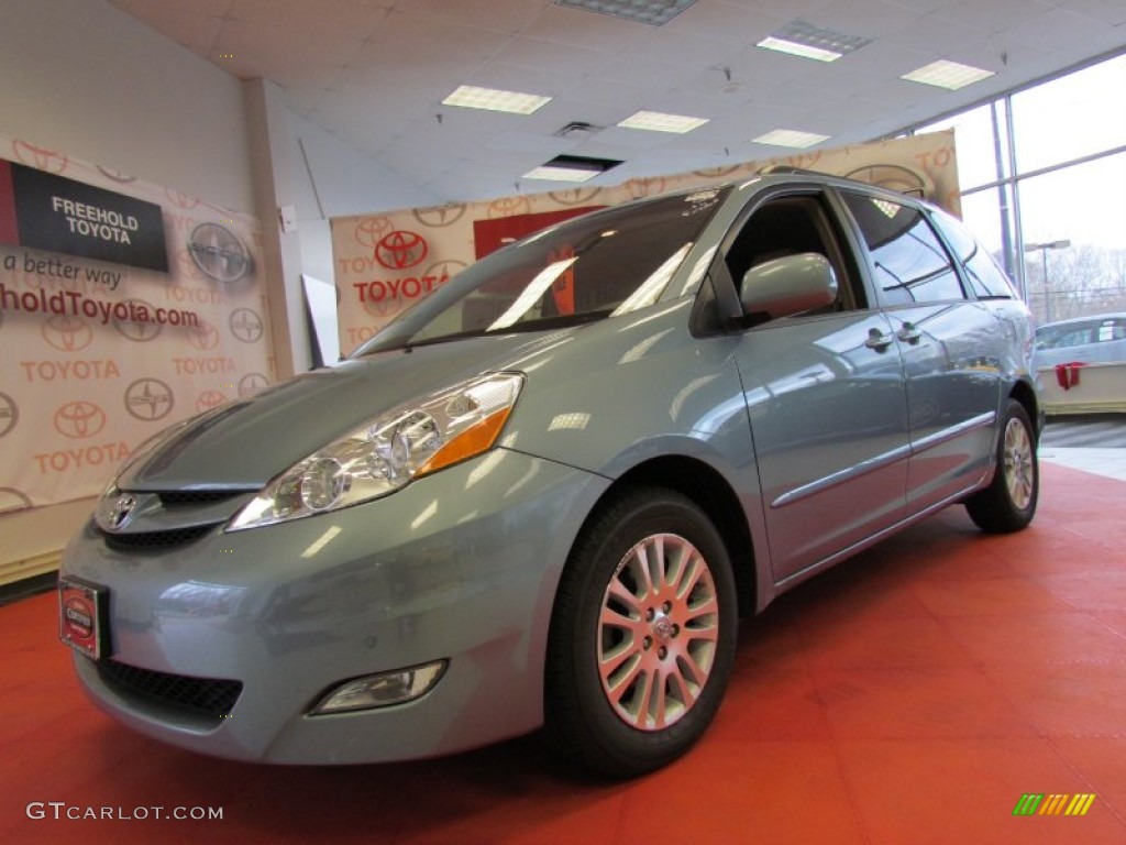 2009 Sienna XLE - Blue Mirage Metallic / Taupe photo #1