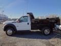 Oxford White - F550 Super Duty XL Regular Cab 4x4 Dump Truck Photo No. 2