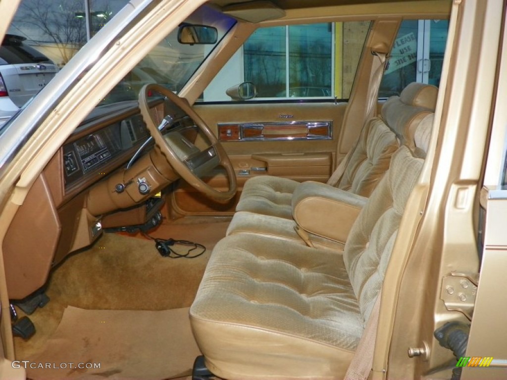 1987 Cutlass Supreme Brougham - Sungold Metallic / Beige photo #5