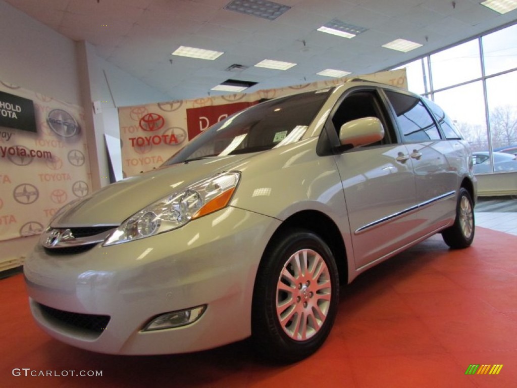 2008 Sienna Limited AWD - Silver Shadow Pearl / Stone photo #1