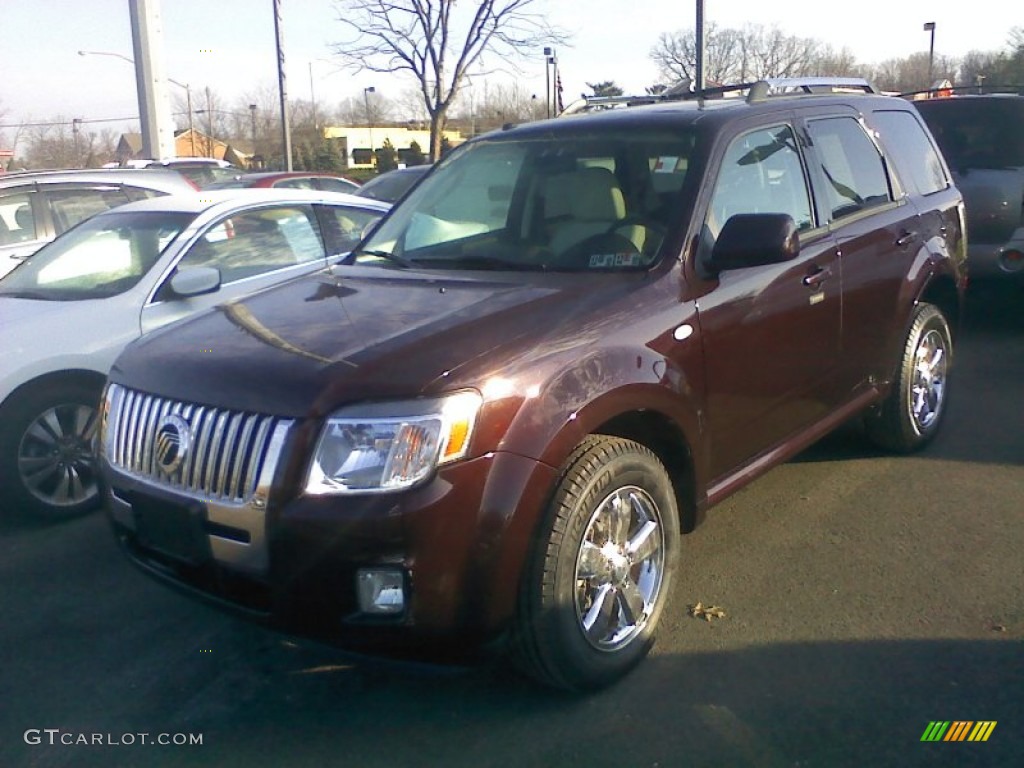 2009 Mariner VOGA Package 4WD - Black Cherry Ice Metallic / Cashmere Leather/Charcoal Black photo #1