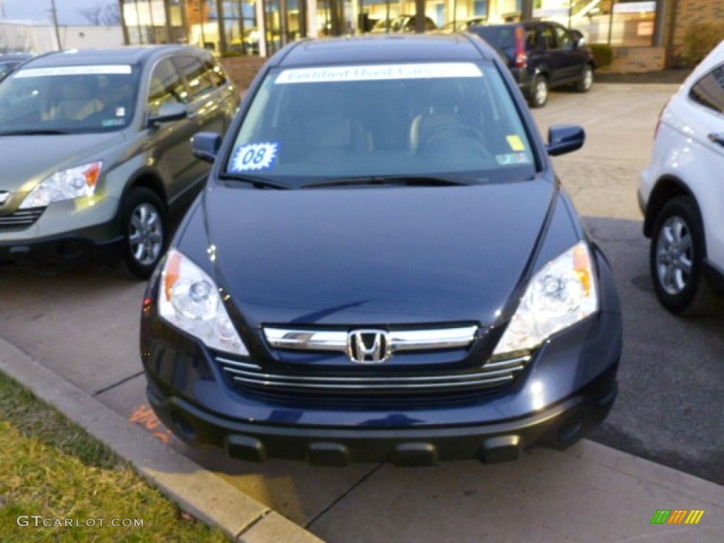 2008 CR-V EX-L 4WD - Royal Blue Pearl / Black photo #2