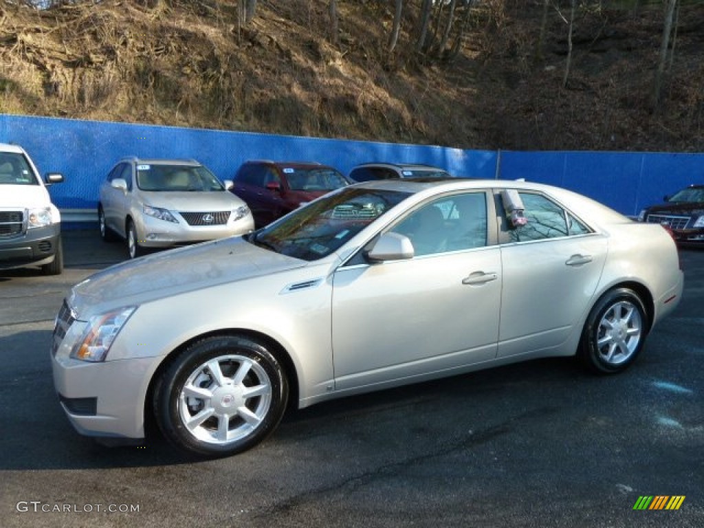 2009 CTS 4 AWD Sedan - Gold Mist / Cashmere/Cocoa photo #1