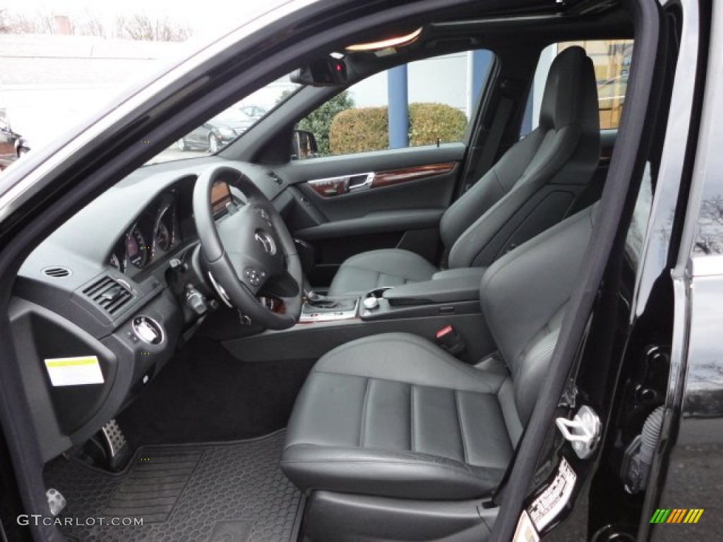 Black Interior 2011 Mercedes-Benz C 63 AMG Photo #59468237