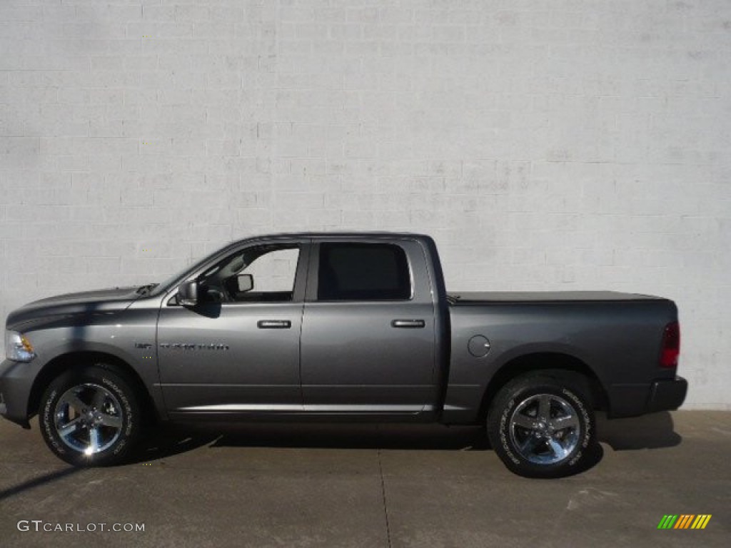 2011 Ram 1500 Laramie Crew Cab 4x4 - Mineral Gray Metallic / Dark Slate Gray/Medium Graystone photo #3