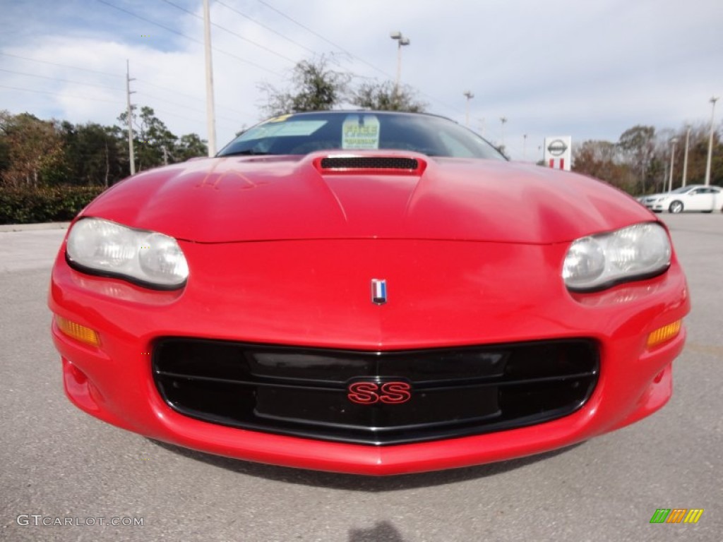 Bright Rally Red 2002 Chevrolet Camaro Z28 SS 35th Anniversary Edition Coupe Exterior Photo #59472143
