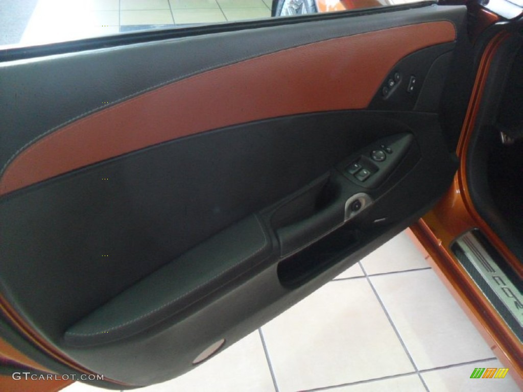 2008 Corvette Z06 - Atomic Orange Metallic / Sienna photo #12