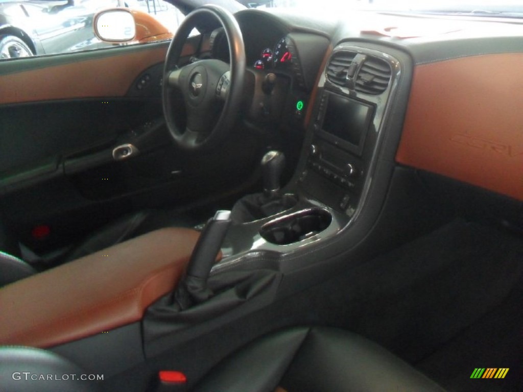 2008 Corvette Z06 - Atomic Orange Metallic / Sienna photo #23