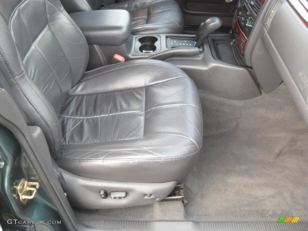 2001 Grand Cherokee Limited 4x4 - Shale Green Metallic / Agate photo #23