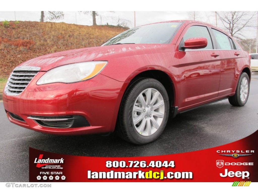 2012 200 Touring Sedan - Deep Cherry Red Crystal Pearl Coat / Black photo #1