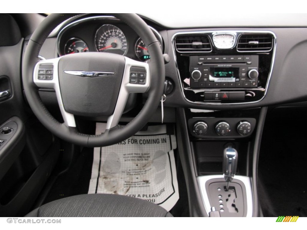 2012 Chrysler 200 Touring Sedan Black Dashboard Photo #59474735