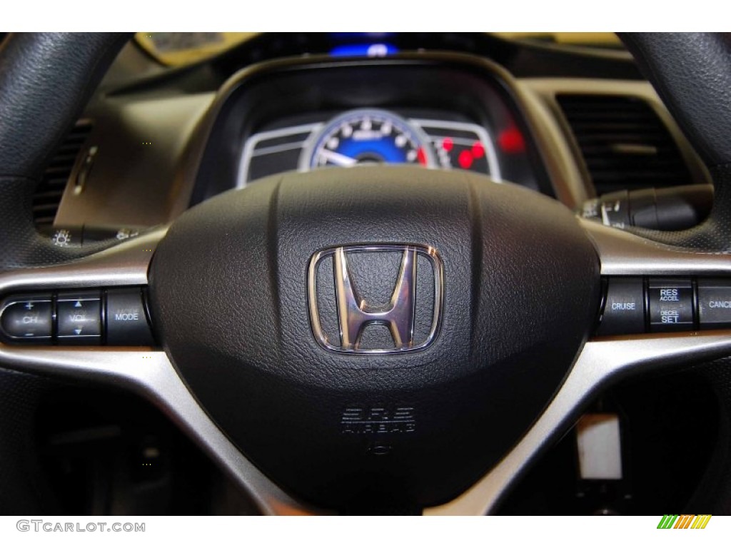 2010 Civic EX Coupe - Crystal Black Pearl / Black photo #21