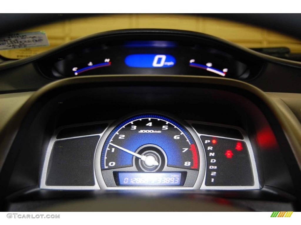 2010 Civic EX Coupe - Crystal Black Pearl / Black photo #22