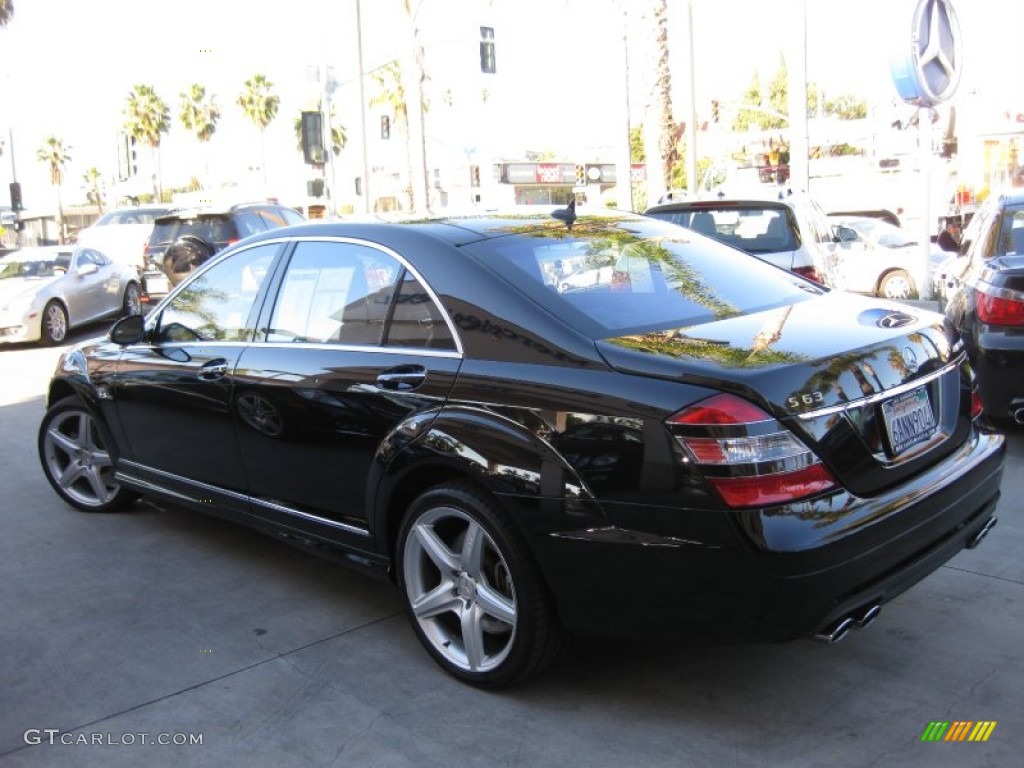 2008 S 63 AMG Sedan - Black / Black photo #4