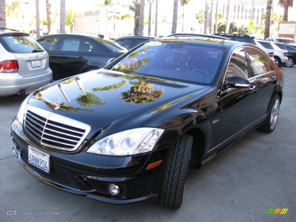 2008 S 63 AMG Sedan - Black / Black photo #5