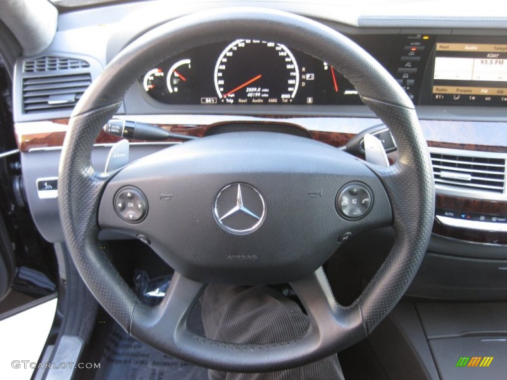 2008 S 63 AMG Sedan - Black / Black photo #19