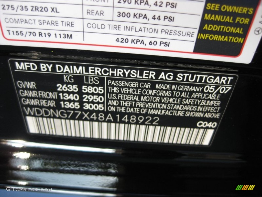 2008 S 63 AMG Sedan - Black / Black photo #27