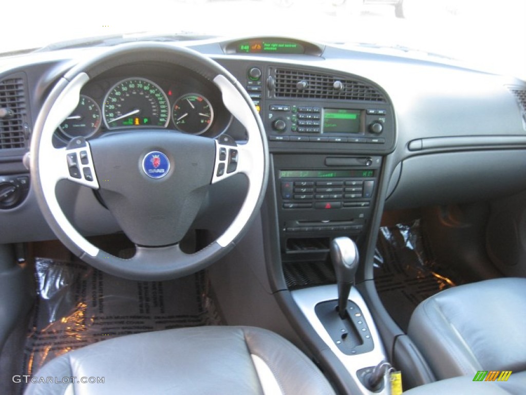 2006 Saab 9-3 Aero Sport Sedan Slate Gray Dashboard Photo #59475947
