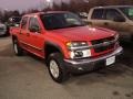 2008 Inferno Orange Metallic Chevrolet Colorado LT Crew Cab 4x4  photo #3