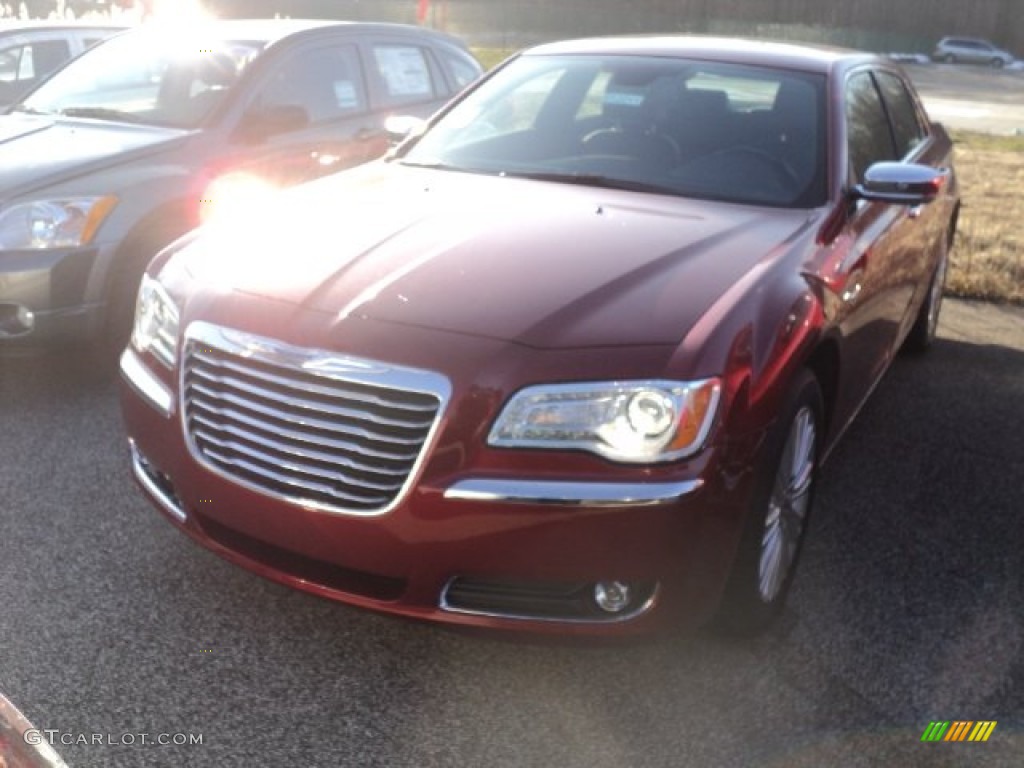 2012 300 C AWD - Deep Cherry Red Crystal Pearl / Black photo #1