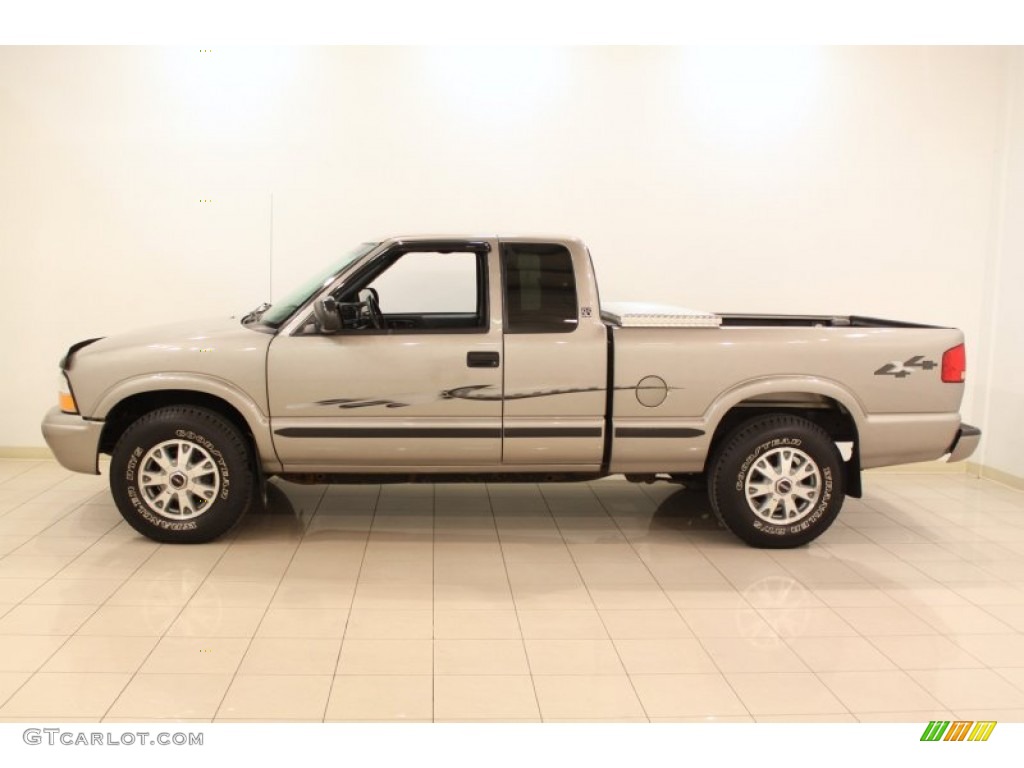Pewter Metallic 2003 GMC Sonoma SLS Extended Cab 4x4 Exterior Photo #59476592