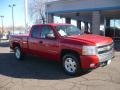 2008 Victory Red Chevrolet Silverado 1500 LT Extended Cab 4x4  photo #1