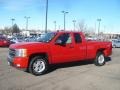 2008 Victory Red Chevrolet Silverado 1500 LT Extended Cab 4x4  photo #2