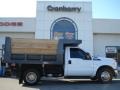 Oxford White 2011 Ford F350 Super Duty XL Regular Cab Chassis Dump Truck