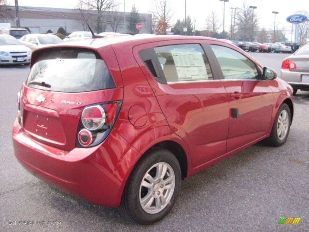 Crystal Red Tintcoat 2012 Chevrolet Sonic LT Hatch Exterior Photo #59479110