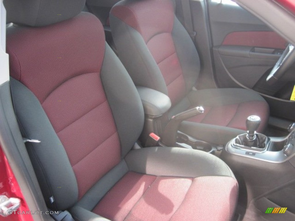 Jet Black/Sport Red Interior 2012 Chevrolet Cruze LT/RS Photo #59479204