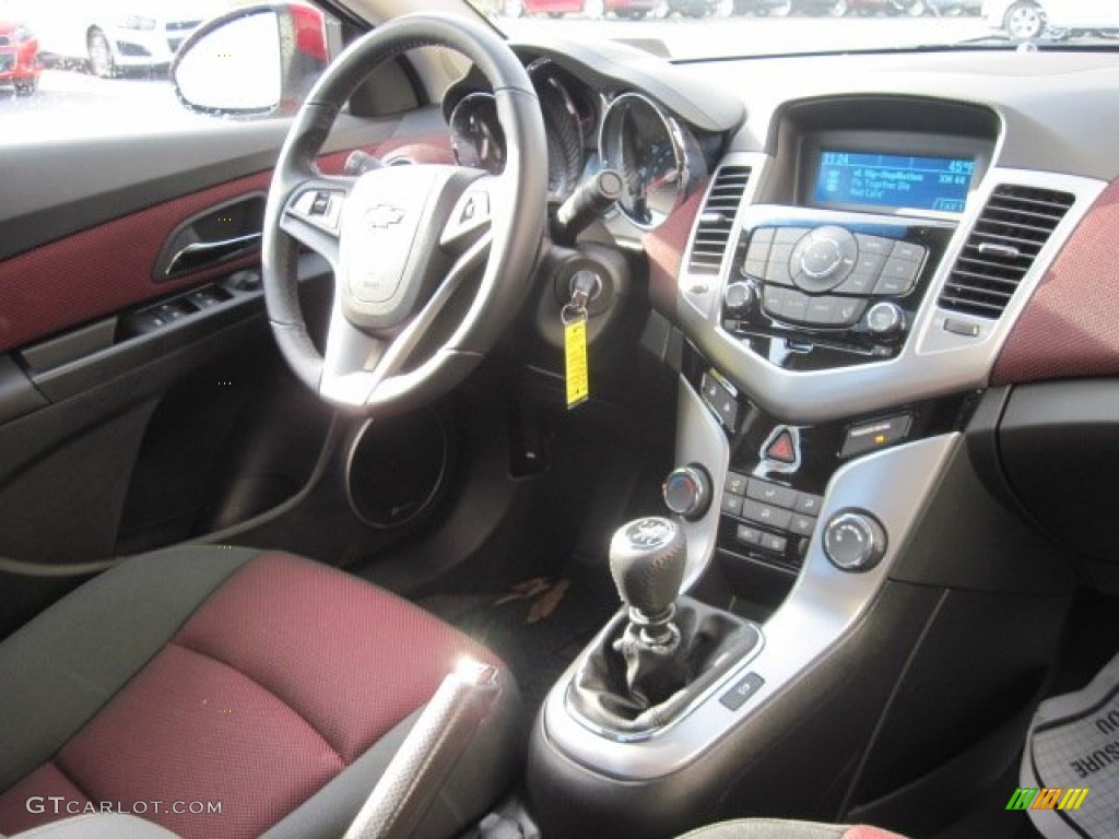 2012 Chevrolet Cruze LT/RS Jet Black/Sport Red Dashboard Photo #59479217