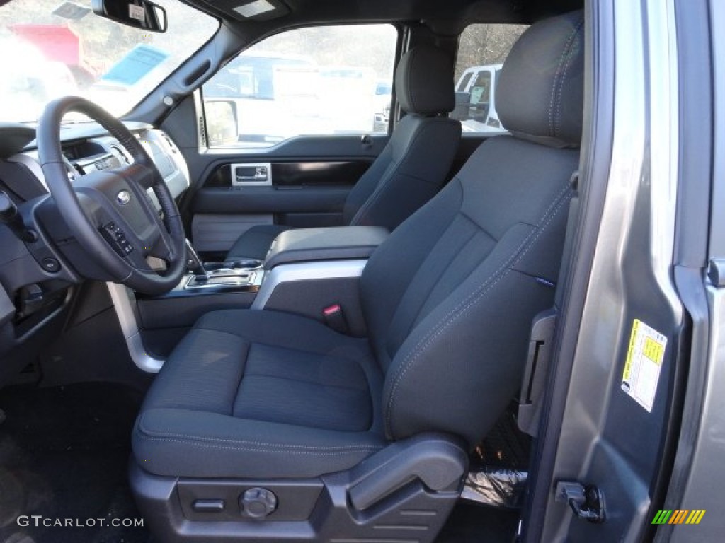 Black Interior 2012 Ford F150 FX4 SuperCab 4x4 Photo #59479652