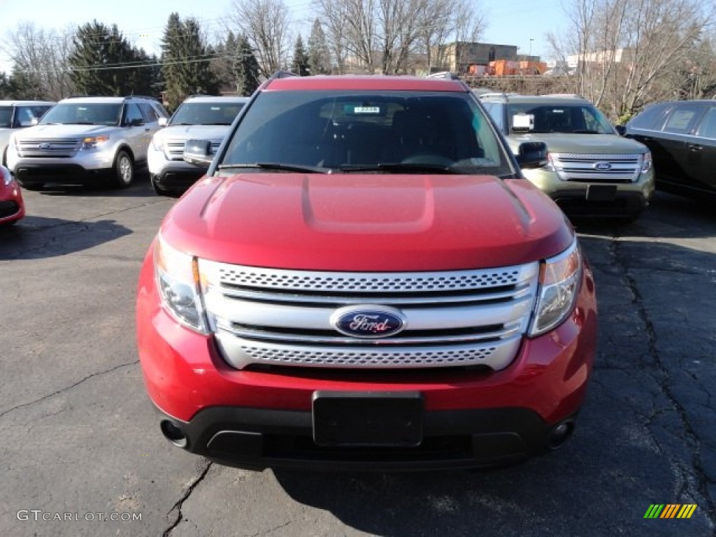 2012 Explorer XLT 4WD - Red Candy Metallic / Charcoal Black photo #6