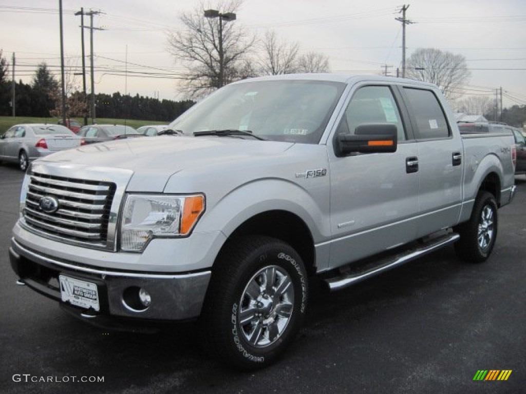 2012 F150 XLT SuperCrew 4x4 - Ingot Silver Metallic / Steel Gray photo #1