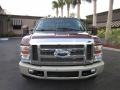 2008 Dark Toreador Red Ford F350 Super Duty King Ranch Crew Cab Dually  photo #2