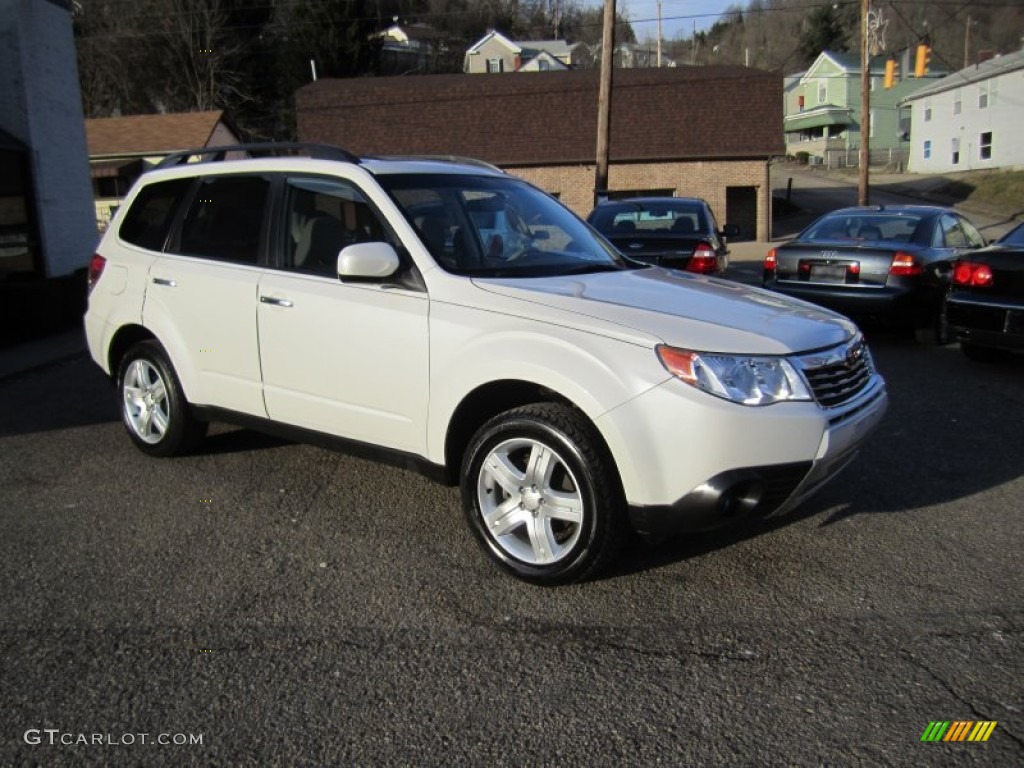 2009 Forester 2.5 X Limited - Satin White Pearl / Platinum photo #1