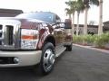 2008 Dark Toreador Red Ford F350 Super Duty King Ranch Crew Cab Dually  photo #11