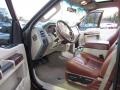 Chaparral Brown 2008 Ford F350 Super Duty King Ranch Crew Cab Dually Interior Color