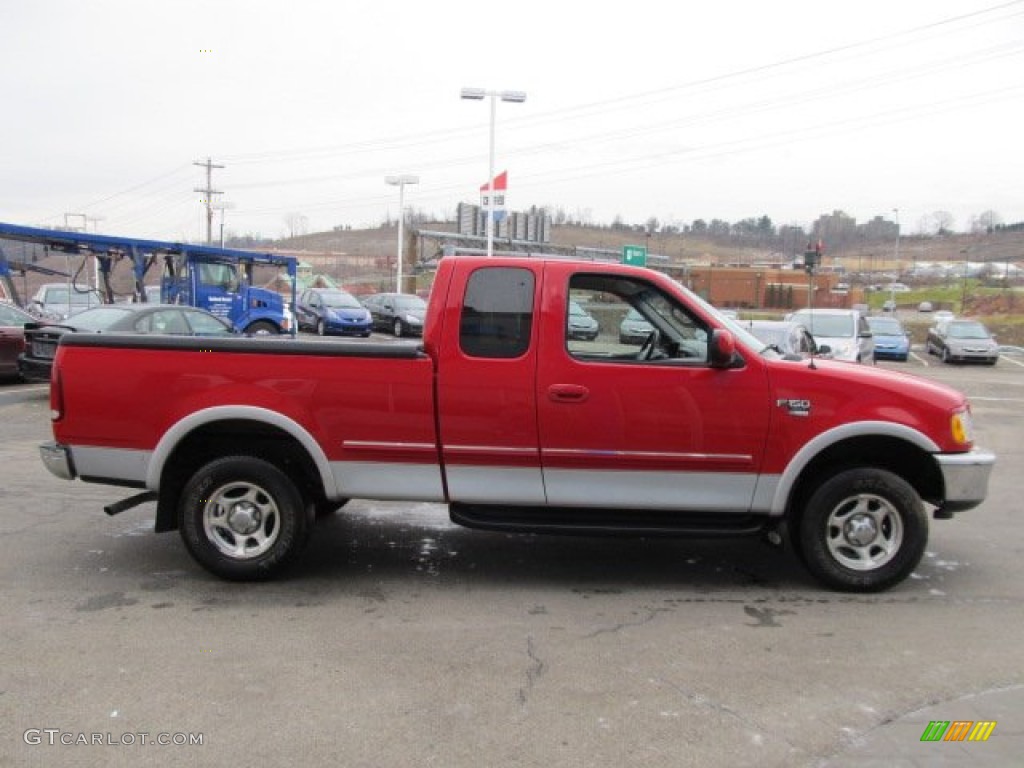 Bright Red 1998 Ford F150 XLT SuperCab 4x4 Exterior Photo #59483353