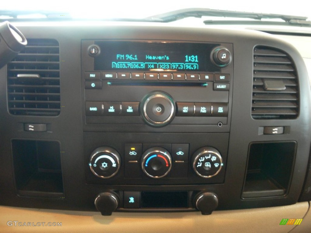 2010 Silverado 1500 LT Extended Cab - Blue Granite Metallic / Light Cashmere/Ebony photo #25