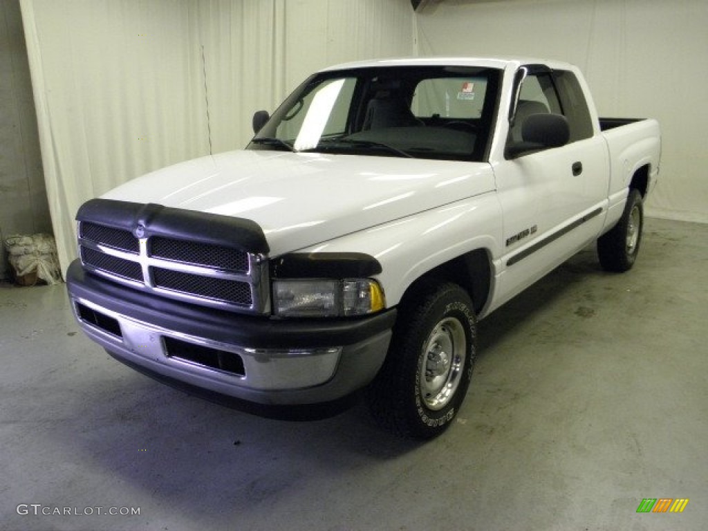 2001 Ram 1500 SLT Club Cab - Bright White / Mist Gray photo #3