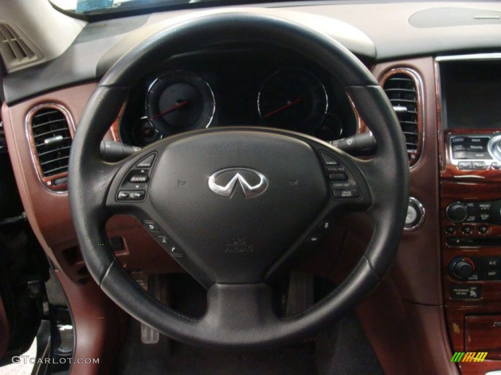 2008 Infiniti EX 35 Journey AWD Chestnut Steering Wheel Photo #59486927