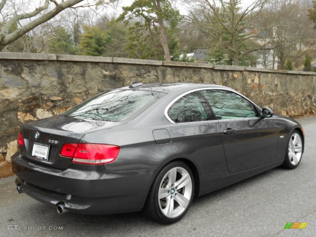 2008 3 Series 335i Coupe - Sparkling Graphite Metallic / Black photo #3