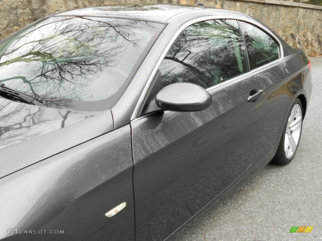 2008 3 Series 335i Coupe - Sparkling Graphite Metallic / Black photo #14